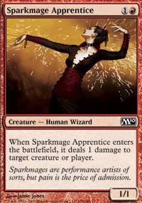 Mtg Magic Card: M10 : Sparkmage Apprentice