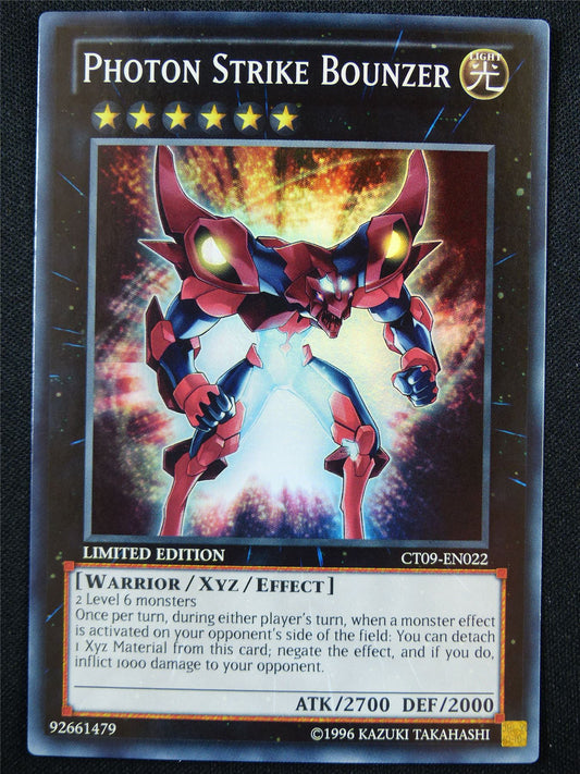 Photon Strike Bounzer CT09 Super Rare - lim ed Yugioh Card #37Y