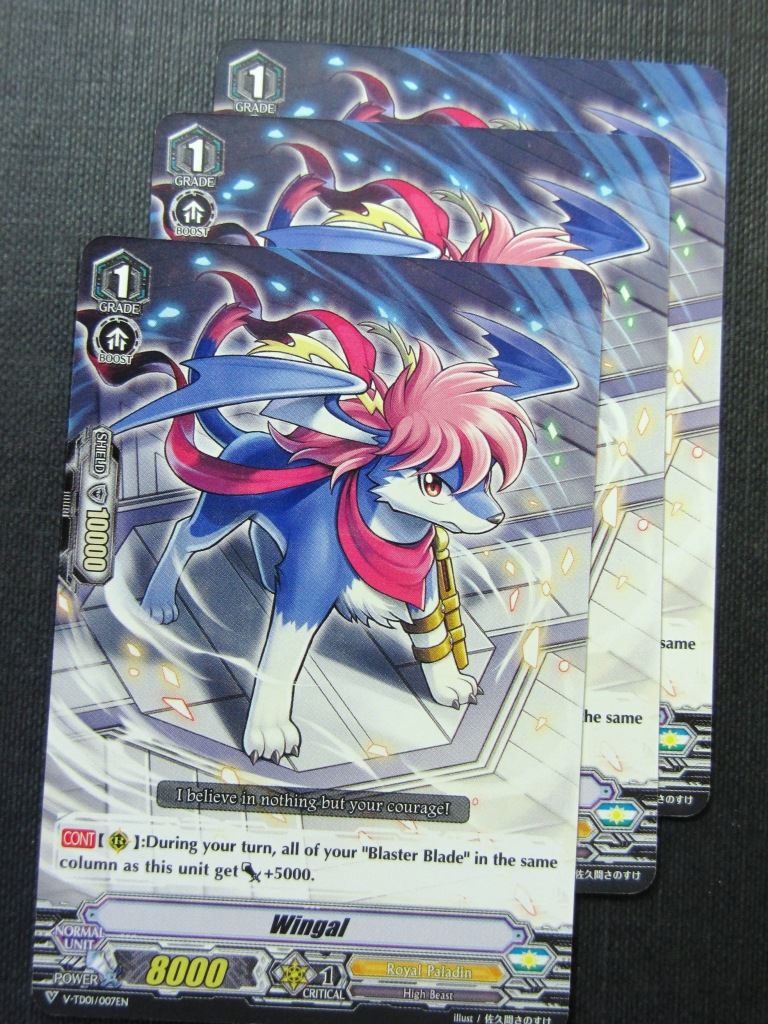 Wingal V-TD01 x3 - Vanguard Cards # 4C3