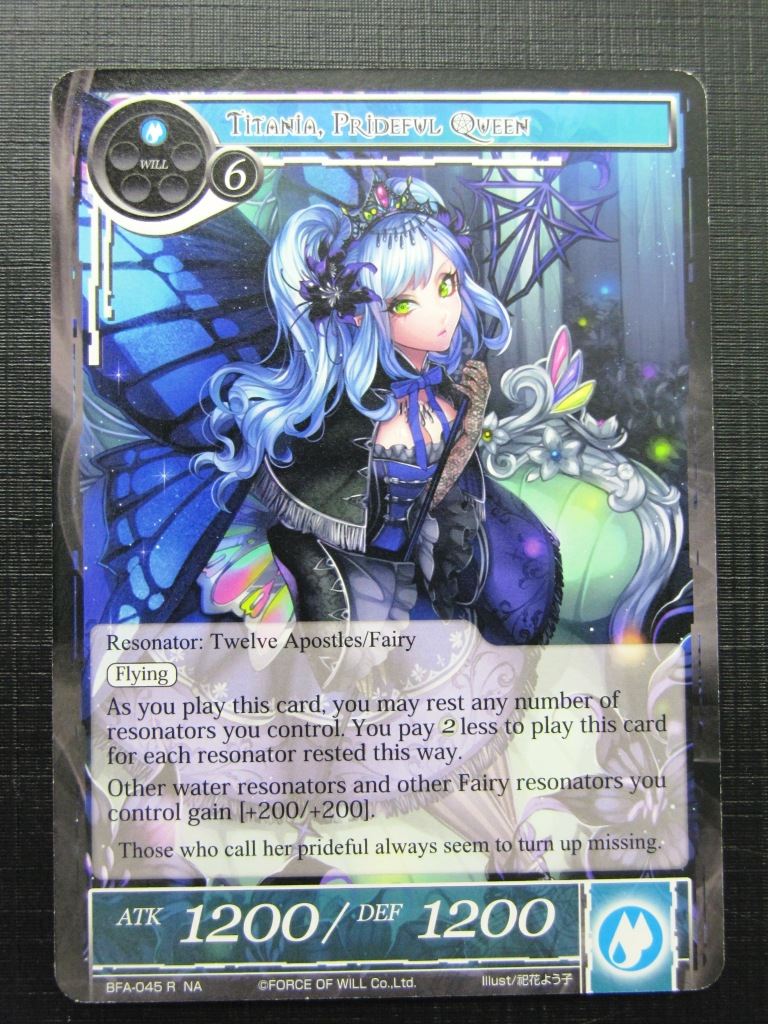 Force of Will Cards: TITANIA, PRIDEFUL QUEEN # 15G71