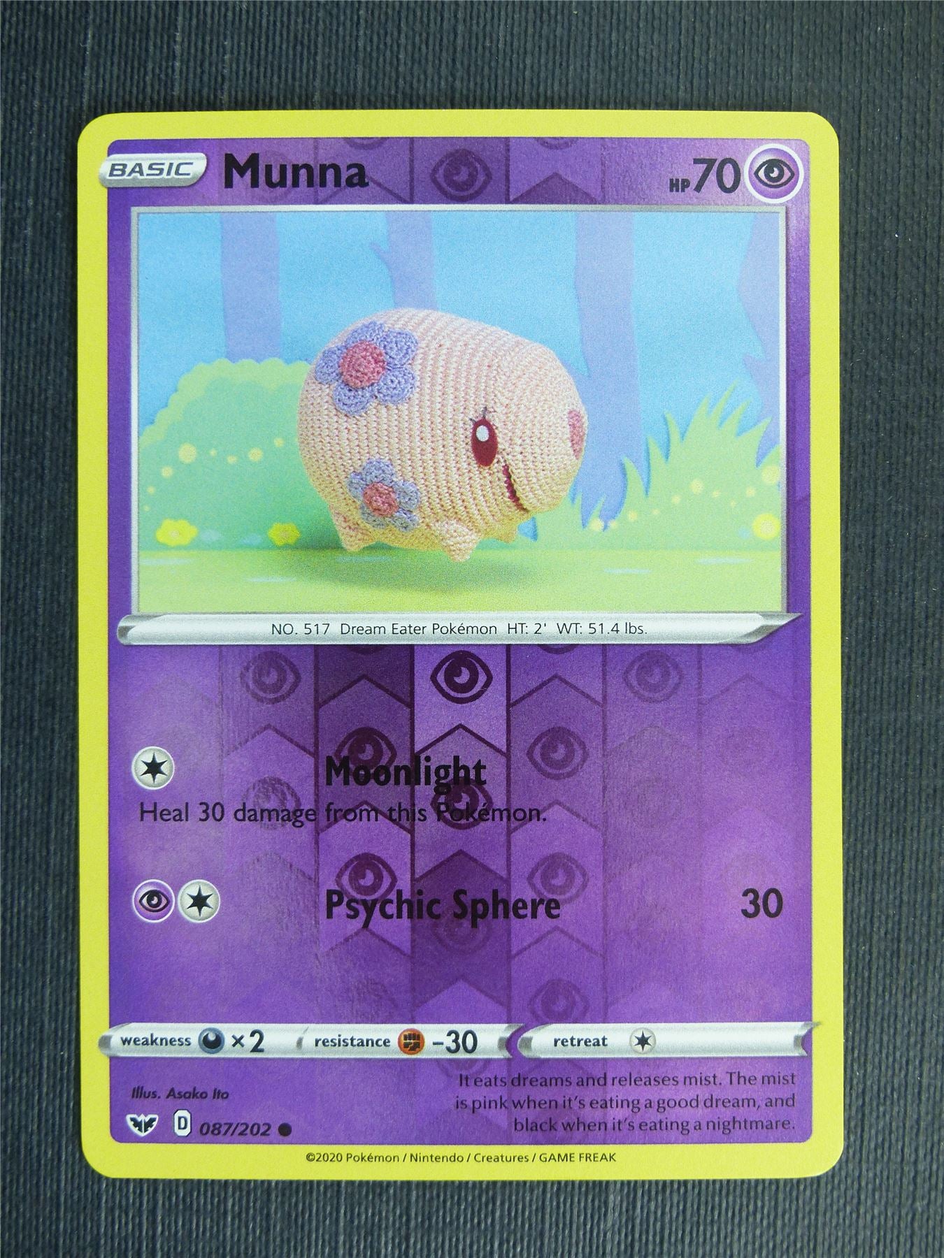 Munna 087/202 Reverse Holo - Pokemon Cards #1R8