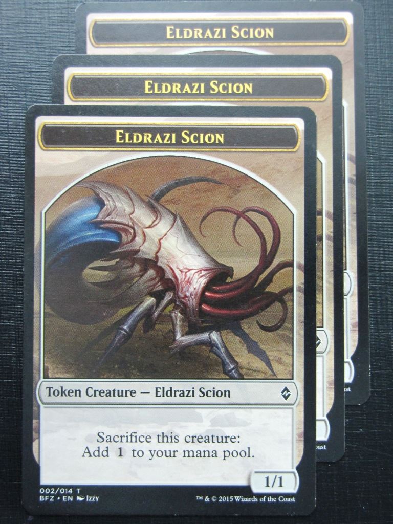 MTG Magic Token Cards: ELDRAZI SCION x3 # 18A12