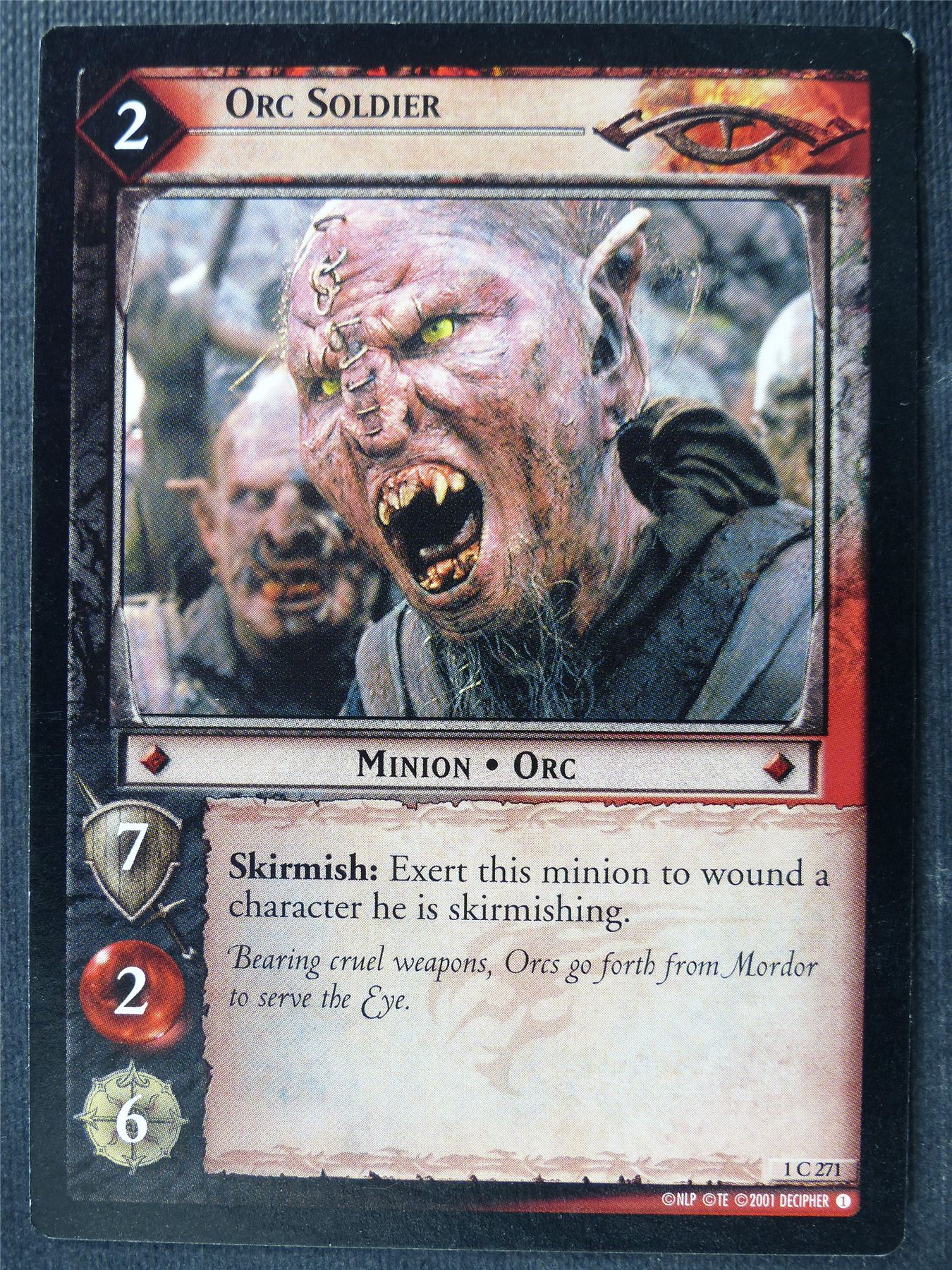 Orc Soldier 1 C 271 - LotR Card #47P