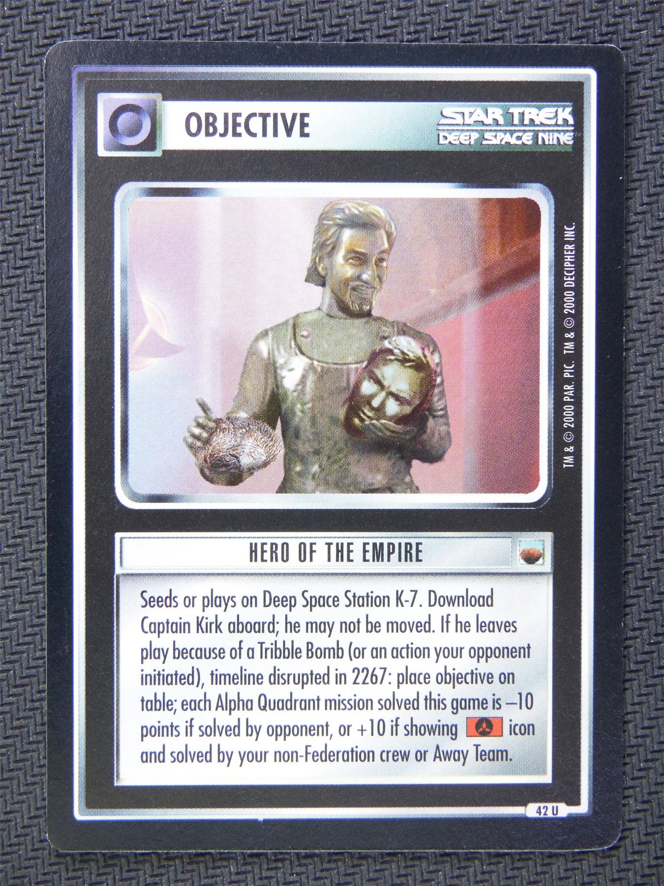 Objective Hero of the Empire - Star Trek CCG Deep Space Nine #5BR