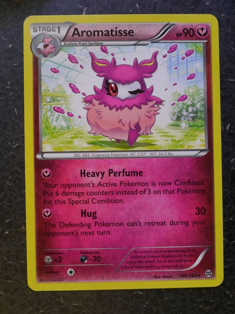 Pokemon Cards: ARROMATISSE 106/162 RARE # 7A49