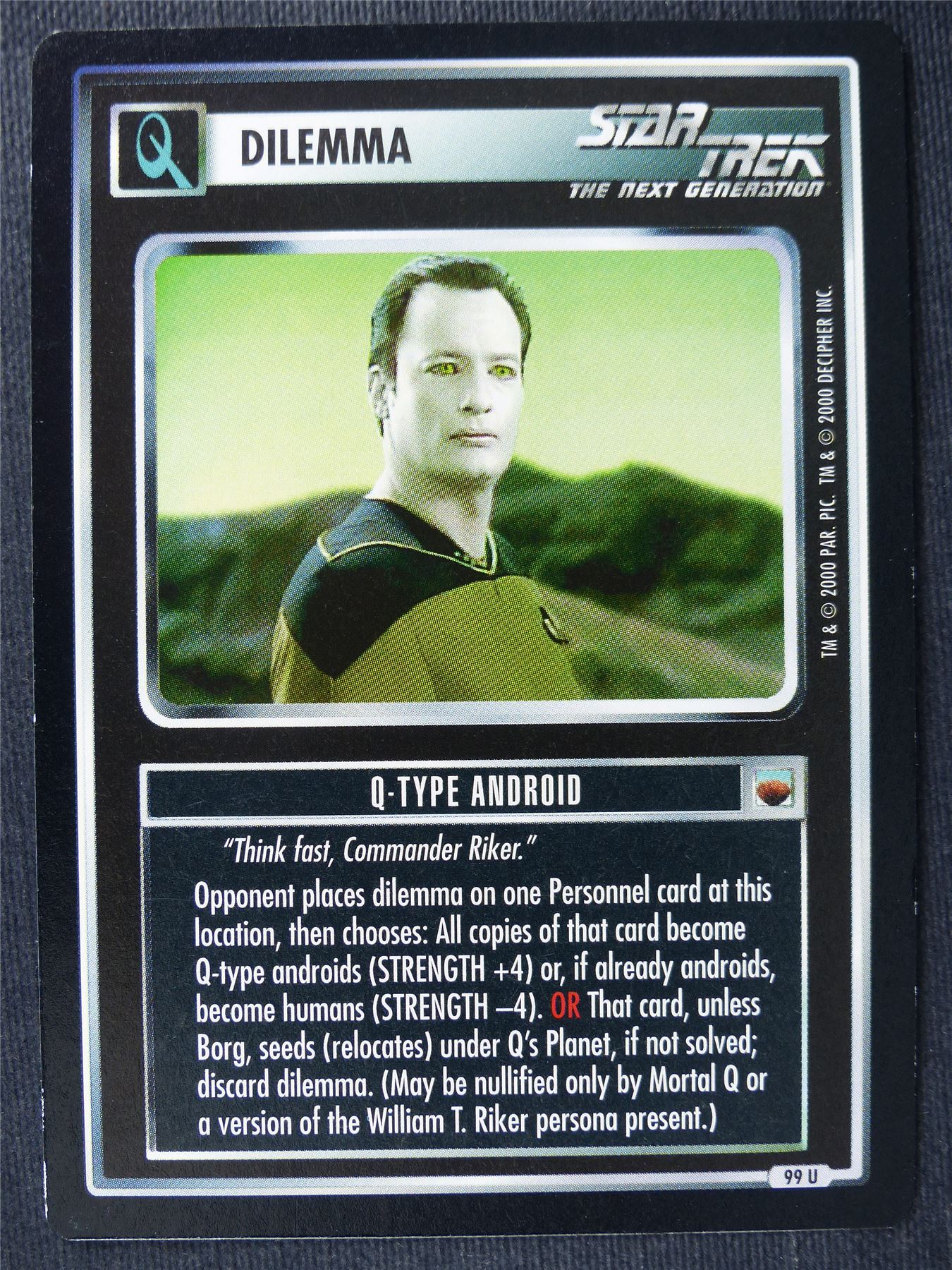 Q-Type Android - NG - Star Trek Cards #ZG