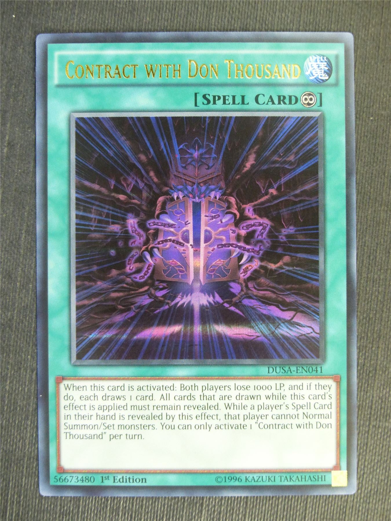 Contract with Don Thousand DUSA Ultra Rare - 1st ed - Yugioh Cards #28H