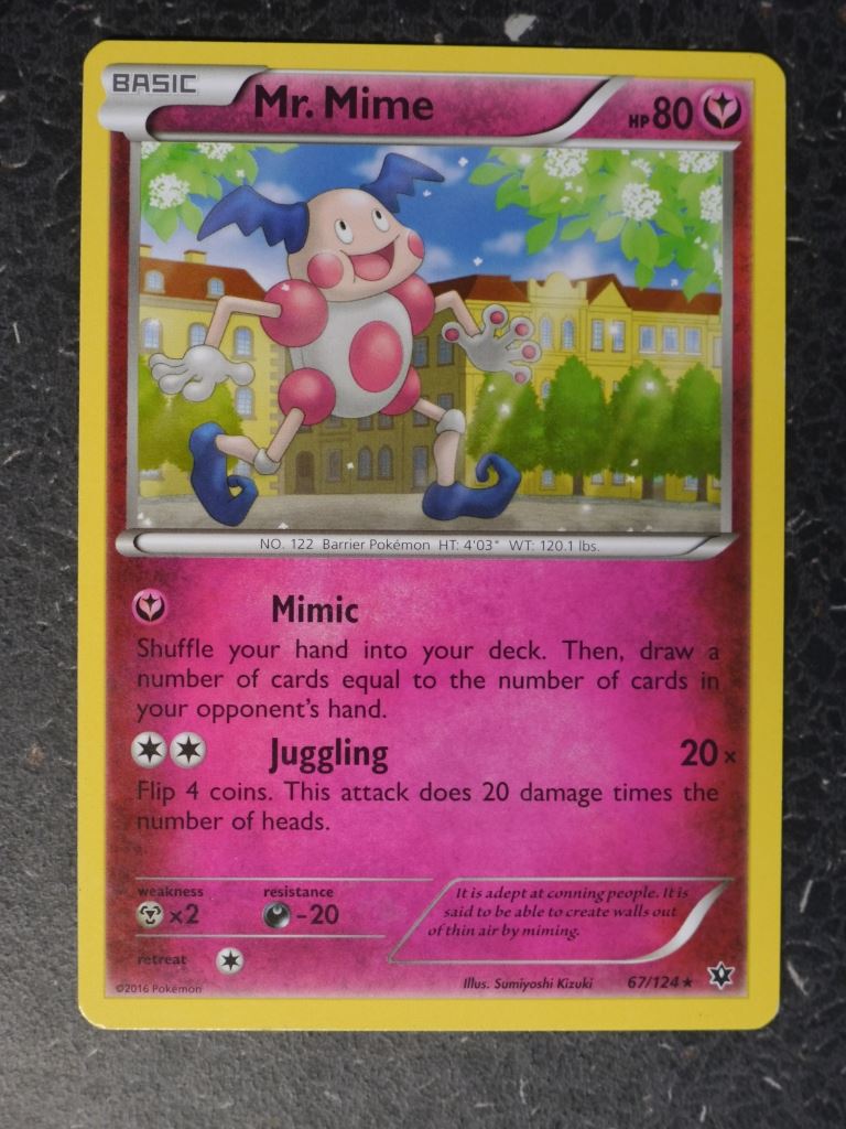 Pokemon Cards: MR. MIME  67/124 RARE # 9I22