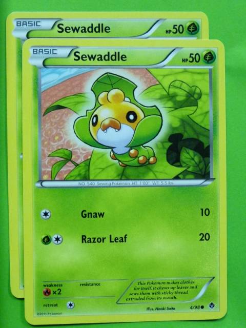 POKEMON B&W Emerging Powers x2 - SEWADDLE 4/98