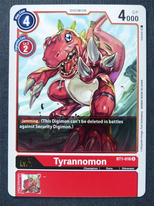 Tyrannomon BT1-016 R - Digimon Cards #PZ