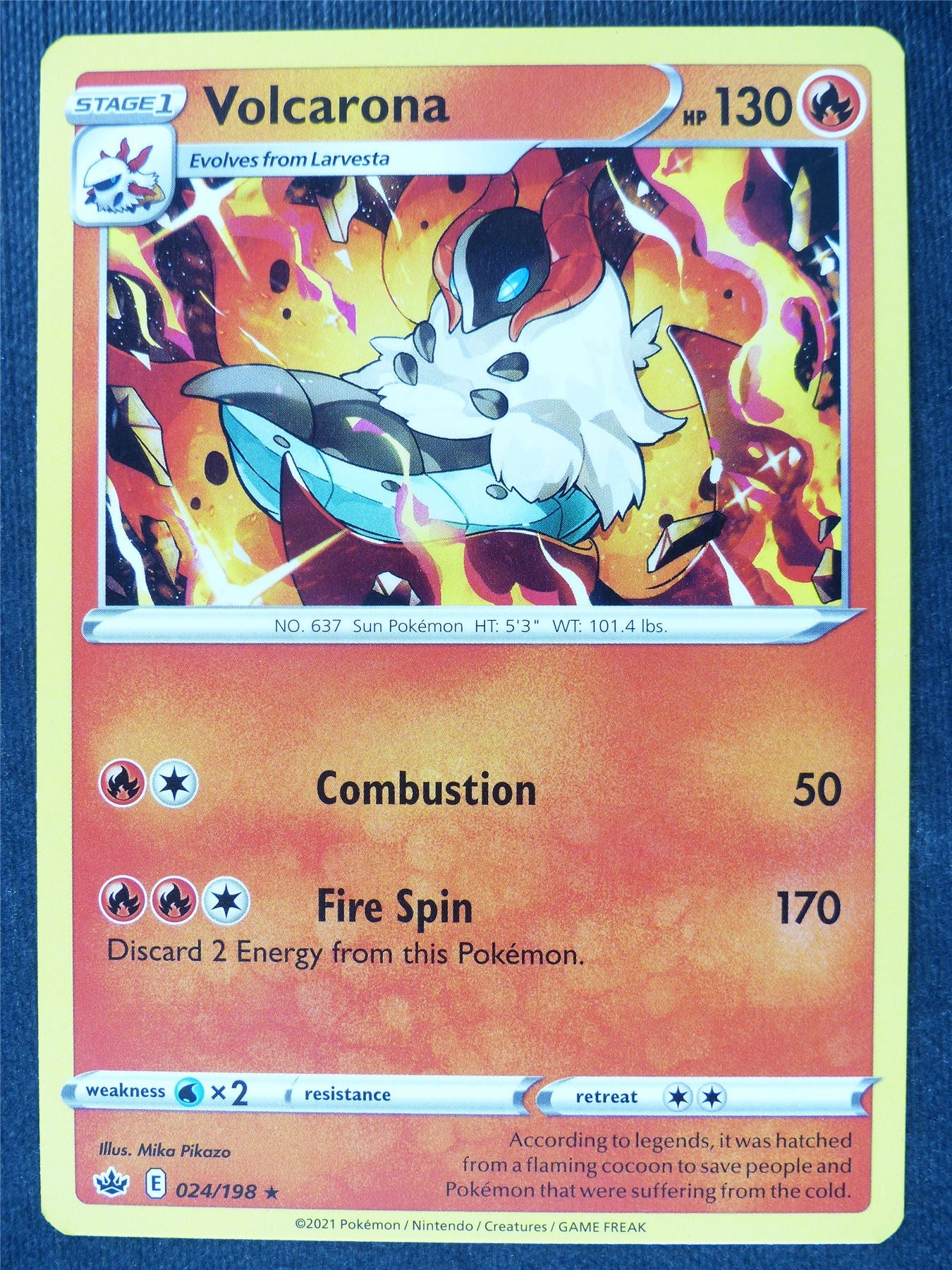 Volcarona 024/198 - Pokemon Cards #1Z9