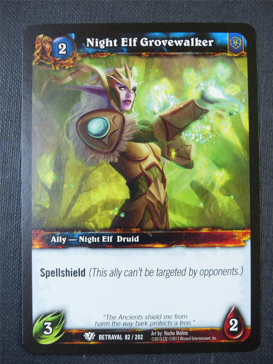Night Elf Grovewalker 82/202 - WoW Card #168