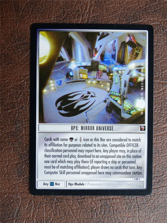 OPS Mirror Universe - Star Trek CCG TCG Card #XK