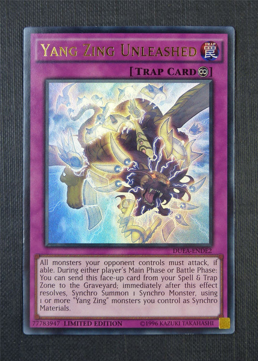 Yang Zing Unleashed DUEA Limited Ed - Ultra Rare - Yugioh Card #7ES