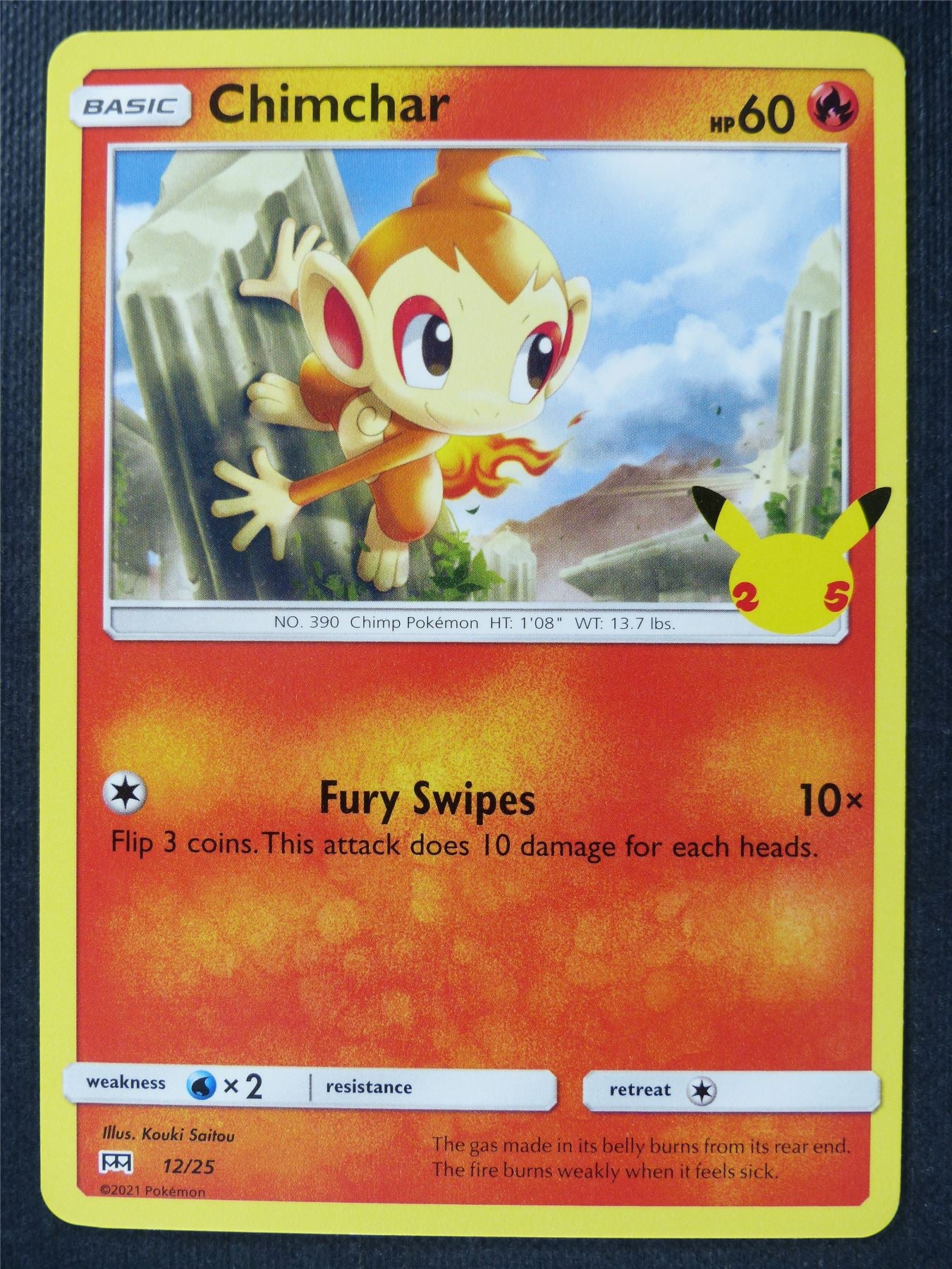 Chimchar 12/25 McDonalds Promo - Pokemon Card #3M7