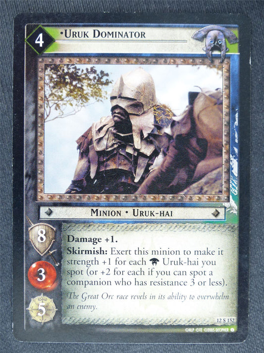 Uruk Dominator 12 S 152 - played - LotR Cards #L1