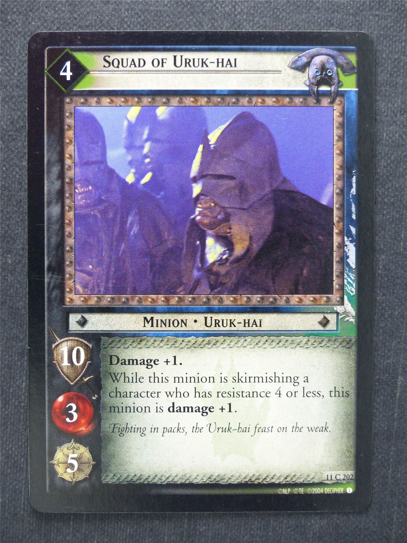 Squad of Uruk-Hai 11 C 202 - LotR Cards #MU