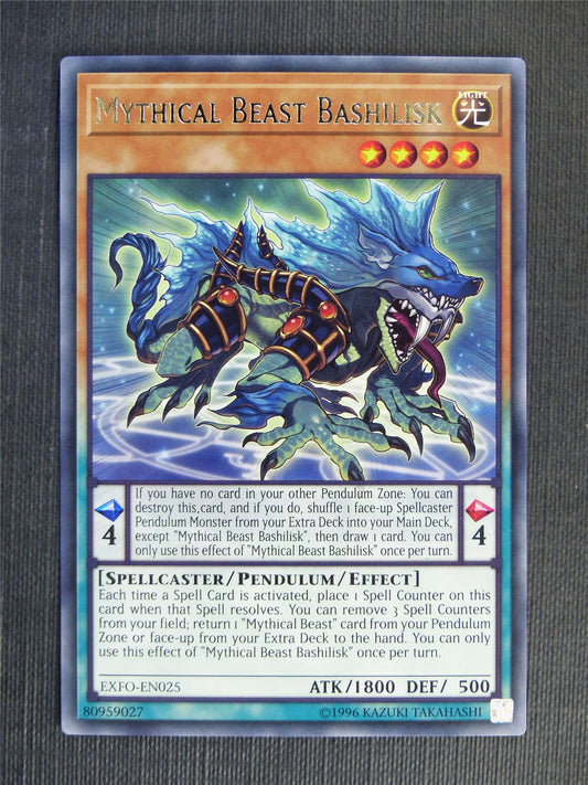 Mythical Beast Bashilisk EXFO Rare - Yugioh Cards #VE