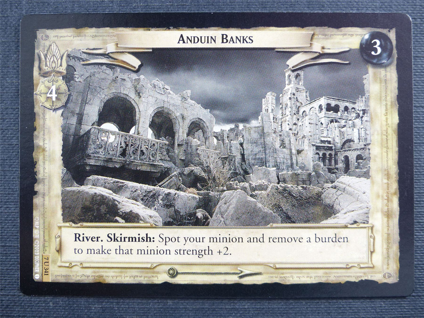 Anduin Banks 7 U 341 - LotR Cards #2Y9