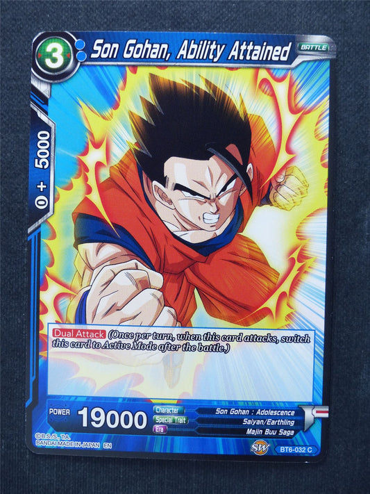 Son Gohan Ability Attained - Dragon Ball Super Cards #7I
