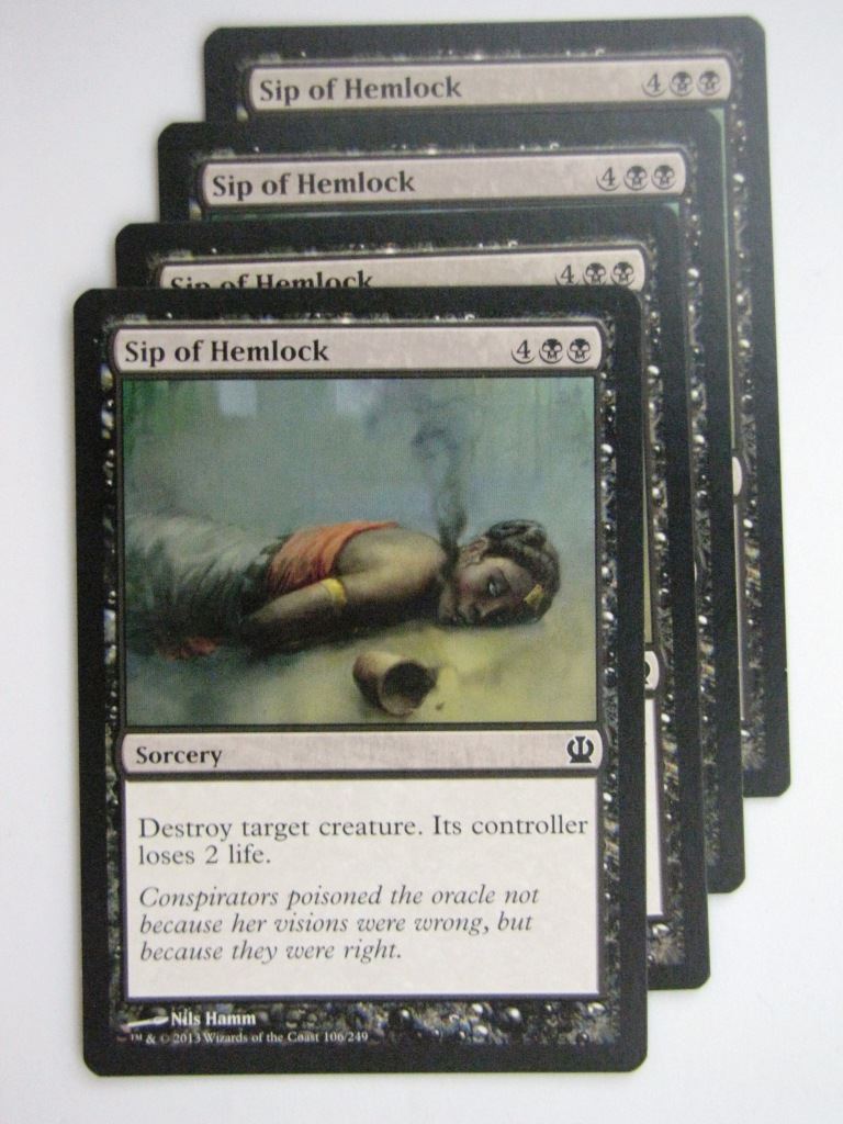 MTG Magic Cards: SIP OF HEMLOCK x4 Theros playset # 24A1