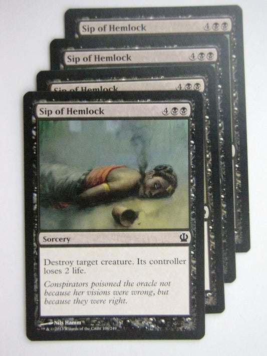 MTG Magic Cards: SIP OF HEMLOCK x4 Theros playset # 24A1