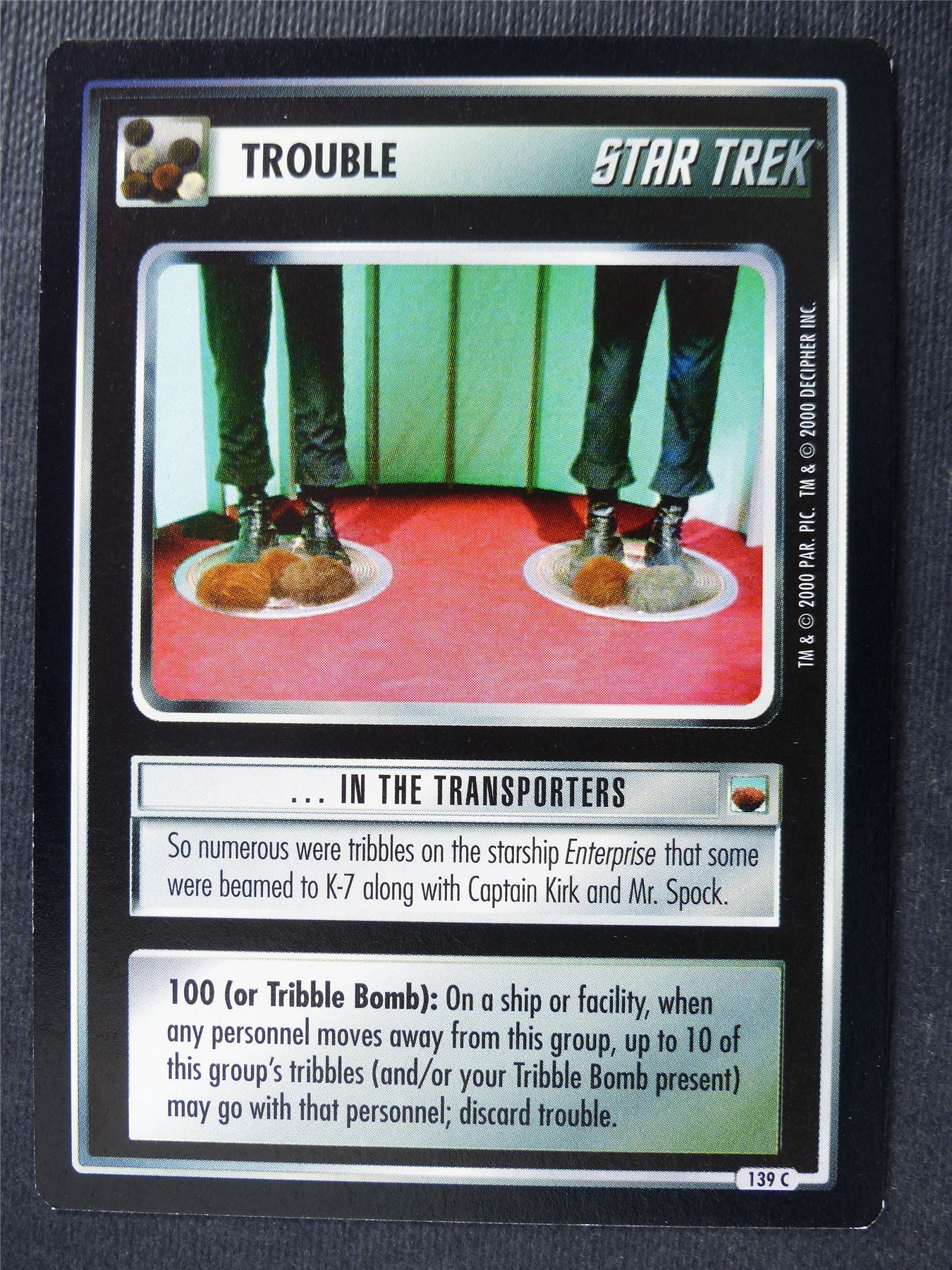 Trouble in the Transporters - Star Trek Card #4TR