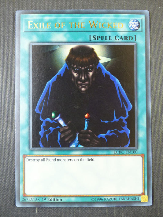 Exile of the Wicked LCKC Ultra Rare - 1st ed Yugioh Card #9F1