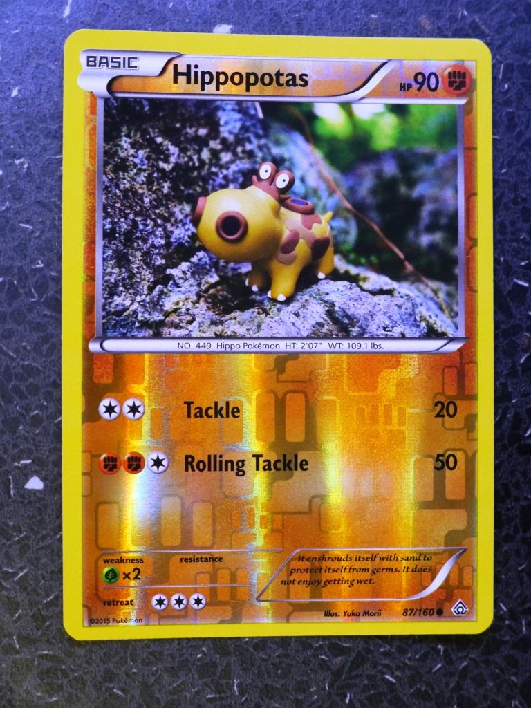 Pokemon Cards: HIPPOPOTAS 87/160  REVERSE HOLLOW # 4F97