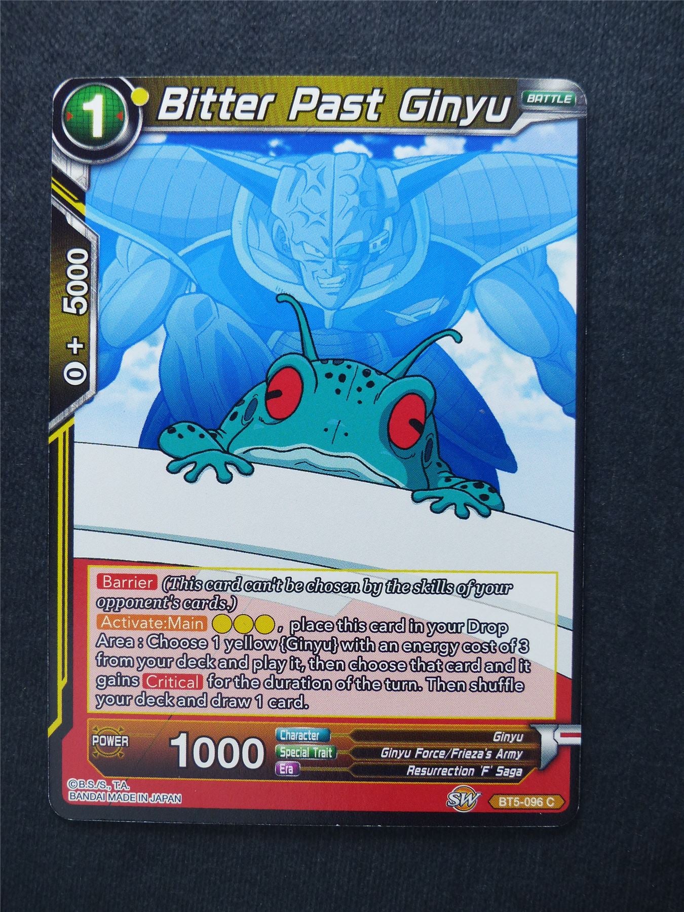 Bitter Past Ginyu - Dragon Ball Super Cards #150