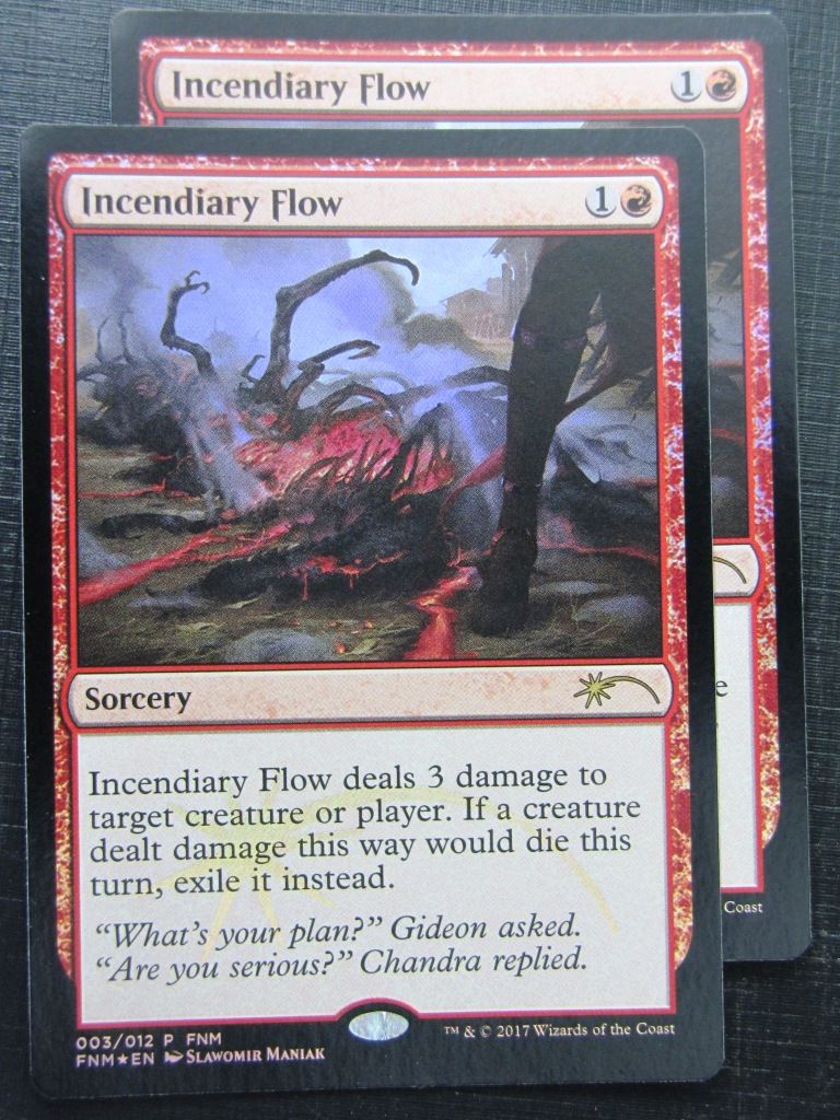 INCENDIARY FLOW x2 - FOIL Promo - Mtg Card # 3F70