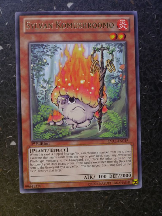 Yugioh Cards: SYLVIAN KOMUSHROOMO LVAL RARE # 4B59