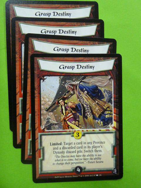 L5R Card Legend of Five Rings: GRASP DESTINY 97/156 x4