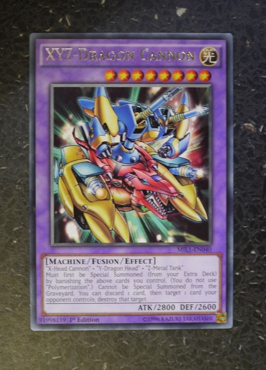 YuGiOh Cards: XYZ-DRAGON CANNON MIL1 RARE # F65