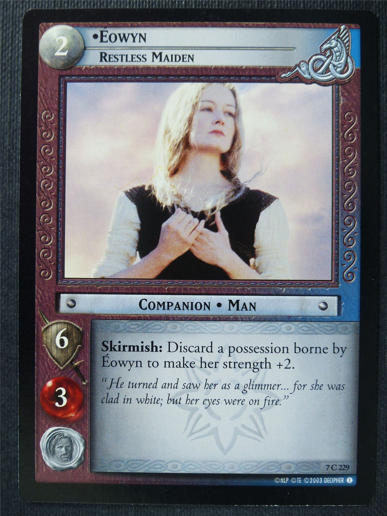 Eowyn 7 C 229 - LotR Card #3HF