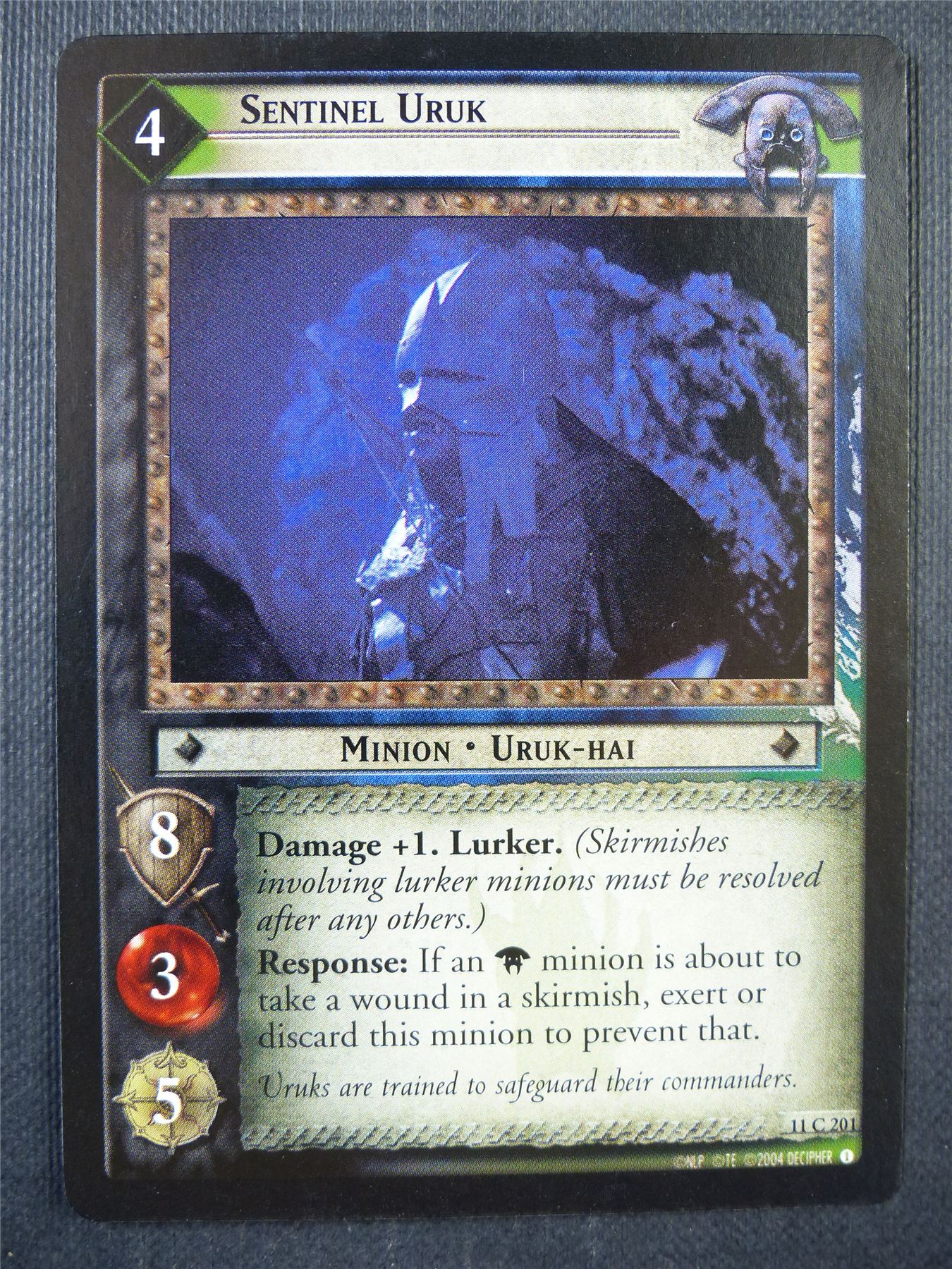 Sentinel Uruk 11 C 201 - LotR Card #76R