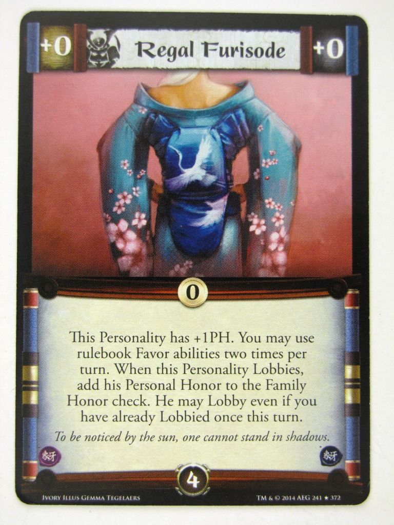 L5R Cards: Ivory: REGAL FURISODE # 14G12