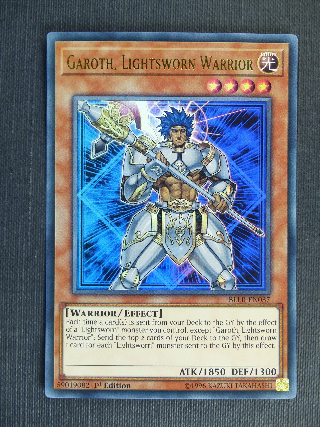 Garoth Lightsworn Warrior BLLR Ultra Rare - 1st ed - Yugioh Cards #14D