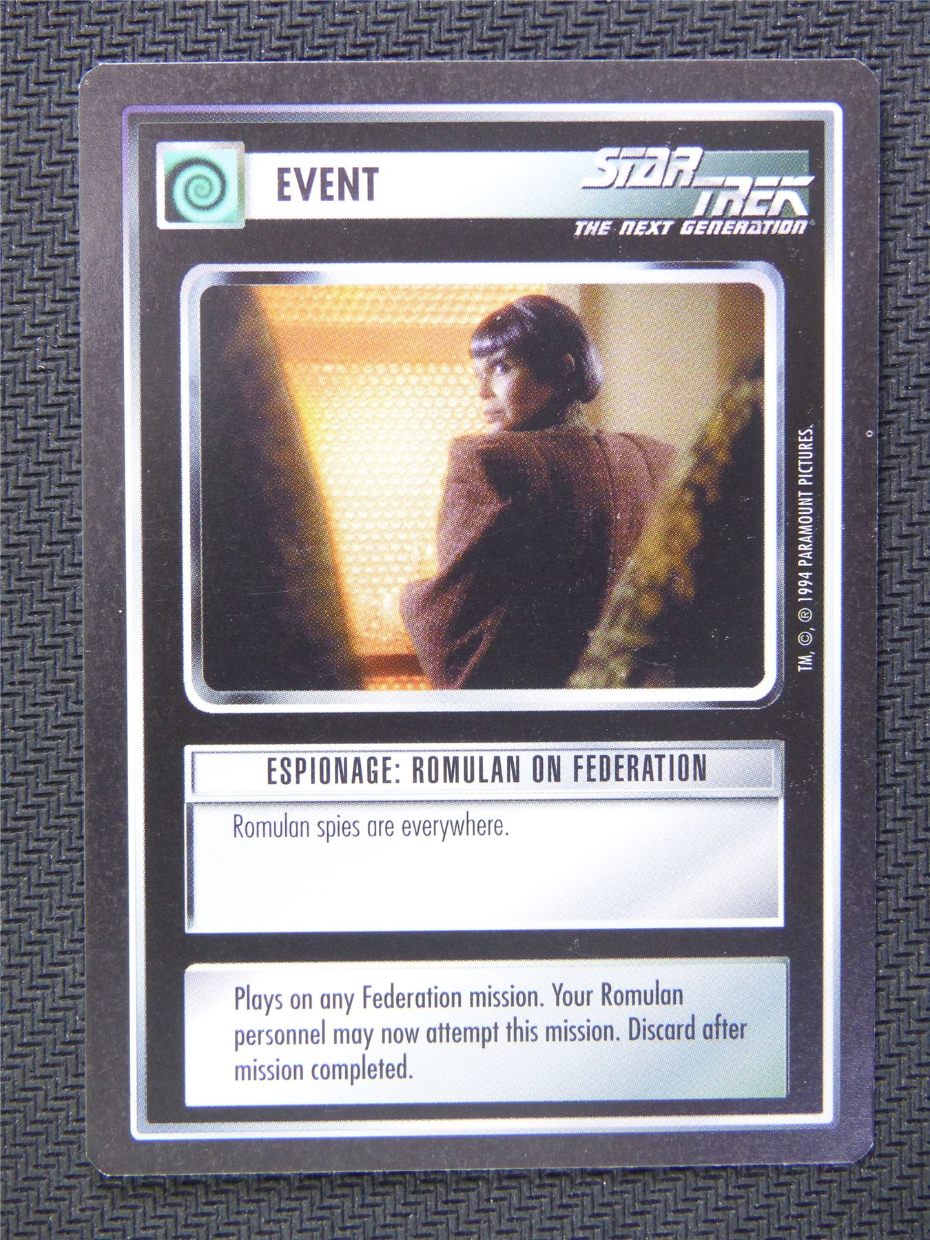 Event Espionage Romulan on Federation - Star Trek CCG Next Gen #567