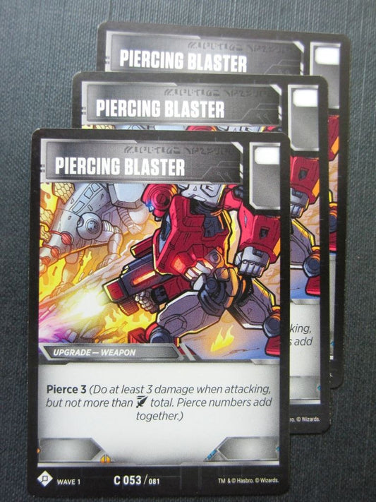 Piercing Blaster C 053/081 x3 - Transformers Cards # 7F56