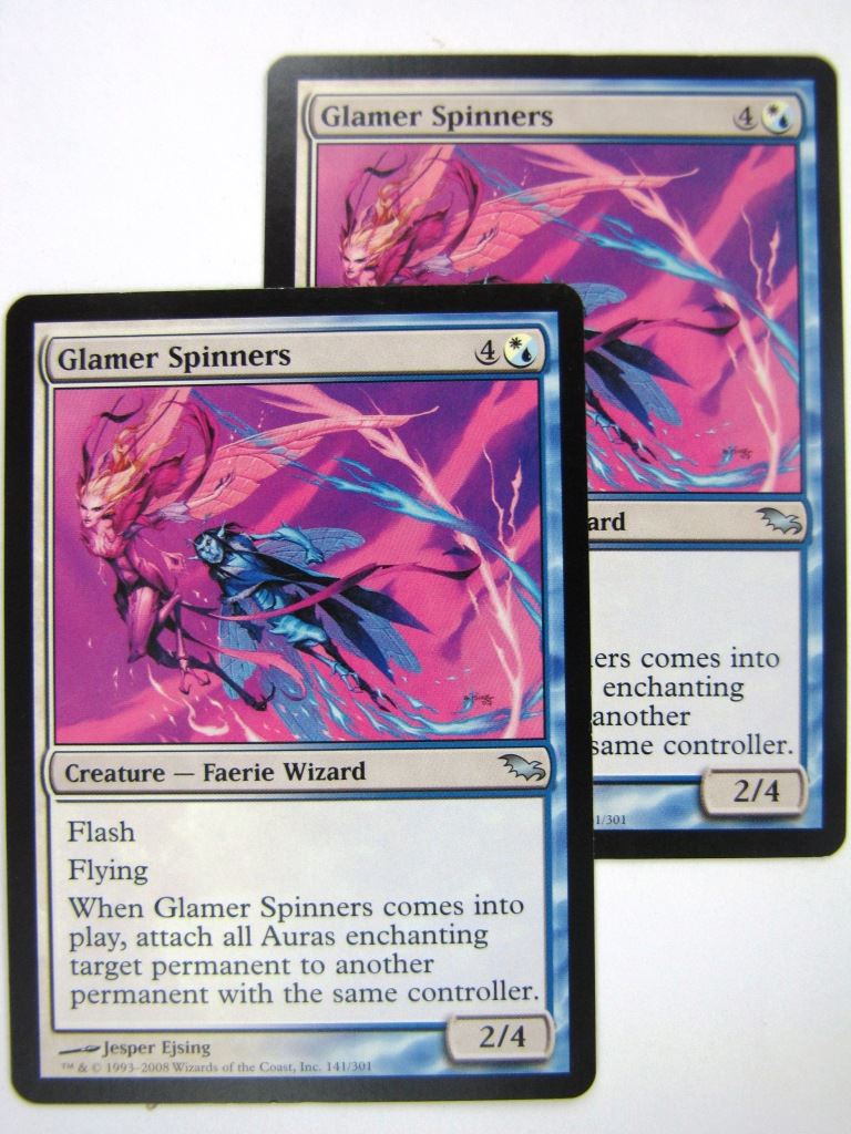 MTG Magic Cards: GLAMER SPINNERS x2 # 8F61
