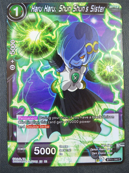Haru Haru Shun Shun's Sister BT11 Foil - Dragon Bal Super Card #8XV