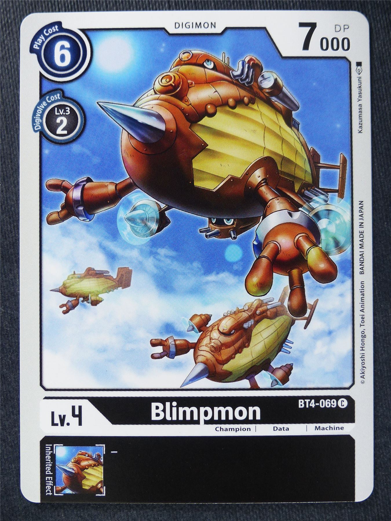 Blimpmon BT4-069 C - Digimon Cards #10E