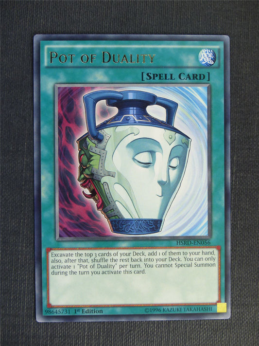 Pot of Duality HSRD Rare - 1st ed - Yugioh Cards #2QR