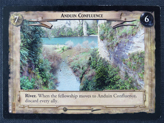 Anduin Confluence 1 U 353 - played - LotR Cards #JI