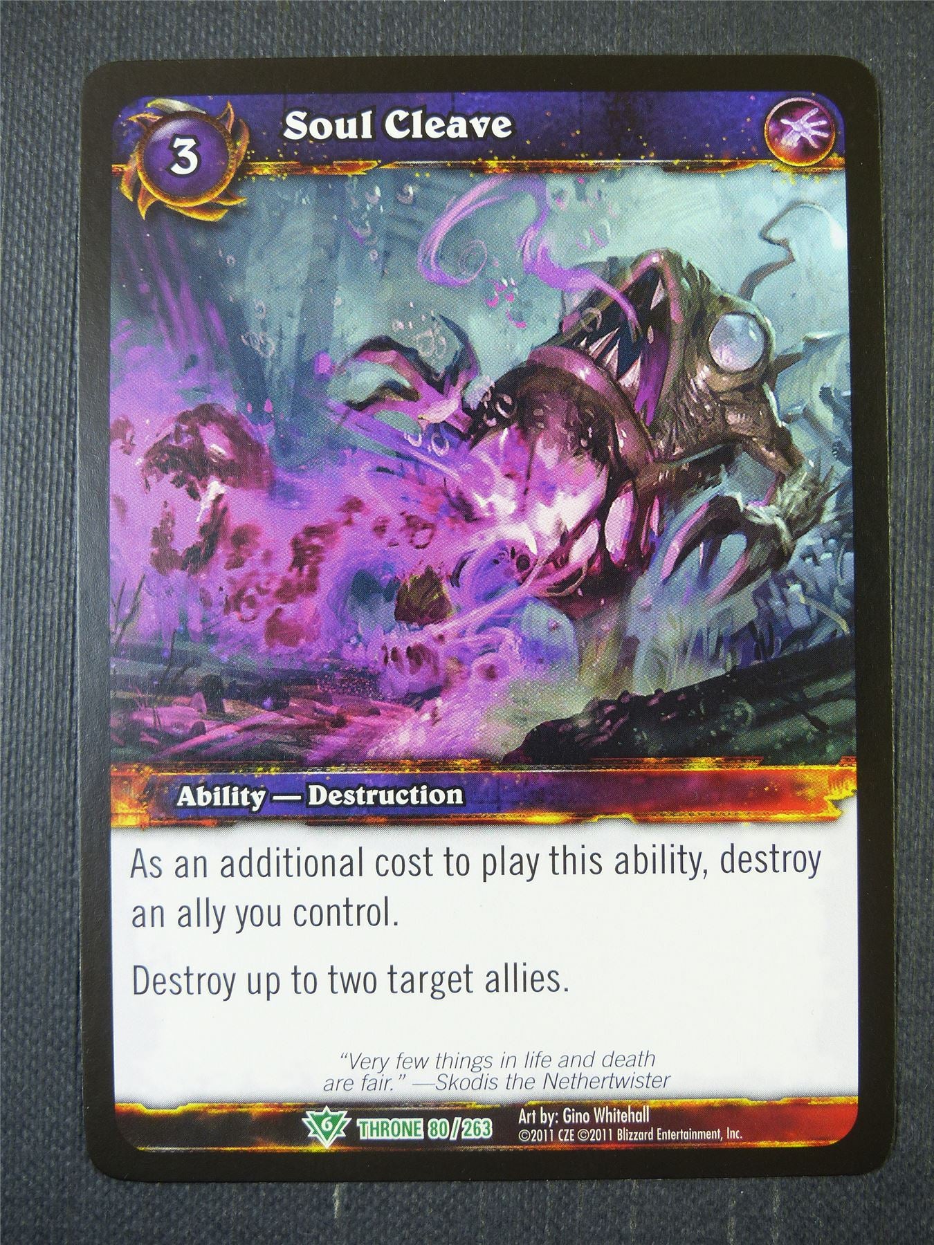 Soul Cleave 80/263 - WoW Card #1BO