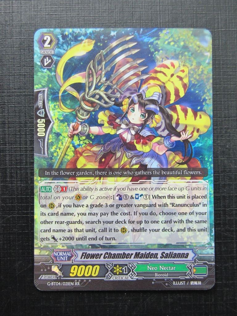 Vanguard Cards: FLOWER CHAMBER MAIDEN SALIANNA G-BT04 RR # 28D43