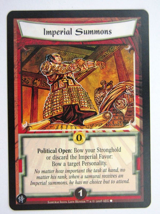 Vintage L5R Cards: IMPERIAL SUMMONS # 27F96