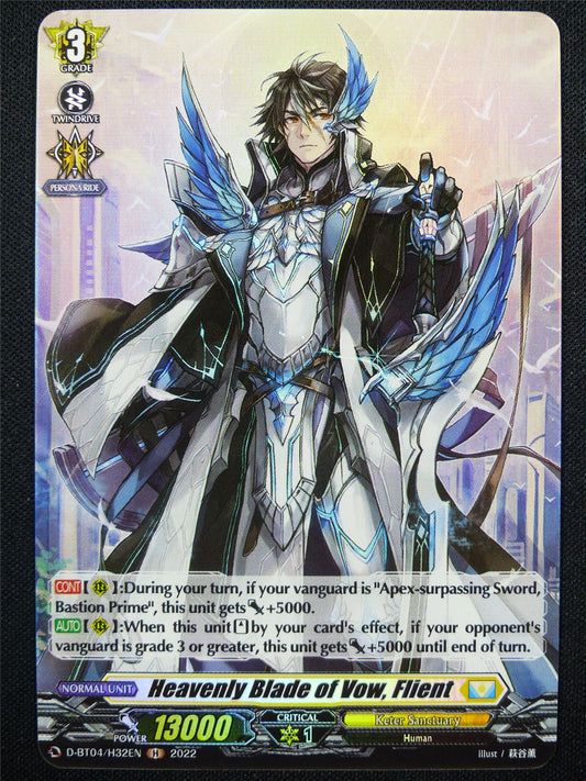 Heavenly Blade of Vow Flient D-BT04 H - Vanguard Card #YP