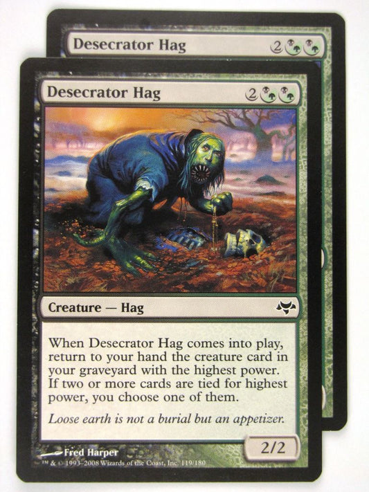MTG Magic: The Gathering Cards: DESECRATOR HAG x2: EVE
